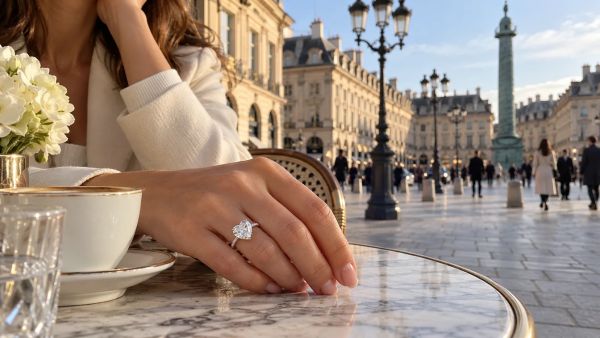 Guide des proportions visibles du diamant en forme de cœur